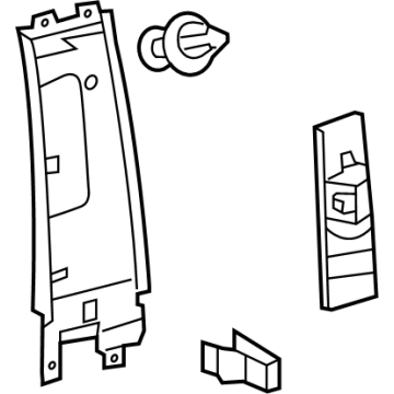 Toyota 62410-35010-B0 Upper Center Pillar Trim