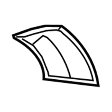 53885-06120 Toyota Upper Shield, Front Illustration 1 of 1