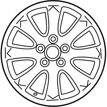 42611-AA070 Toyota Wheel, Alloy Illustration 1 of 1
