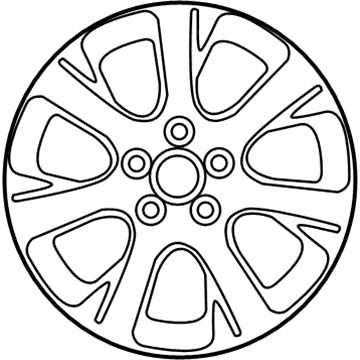 42611-2A080 Toyota Wheel, Alloy Illustration 1 of 1