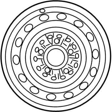 42611-06060 Toyota Spare Wheel Illustration 1 of 1