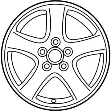42611-06180 Toyota Wheel, Alloy Illustration 1 of 1