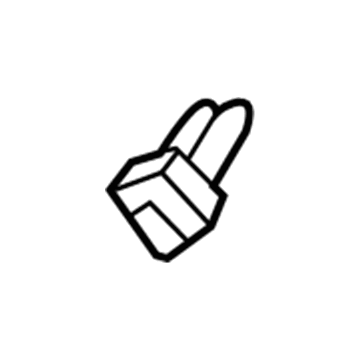 75498-42010 Toyota Wheel Flare Clip, Rear Illustration 1 of 1