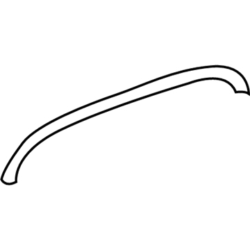 61783-42010-C0 Toyota Wheel Flare Pad, Black, Rear Illustration 1 of 1