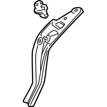 53117-0C020 Toyota Mount Bracket, Lower Passenger Side Illustration 1 of 1