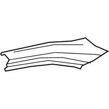 61213-02300 Toyota Outer Rear Rail, Passenger Side Illustration 1 of 1