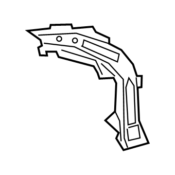 61711-02150 Toyota Outer Side Panel, Passenger Side Illustration 1 of 1