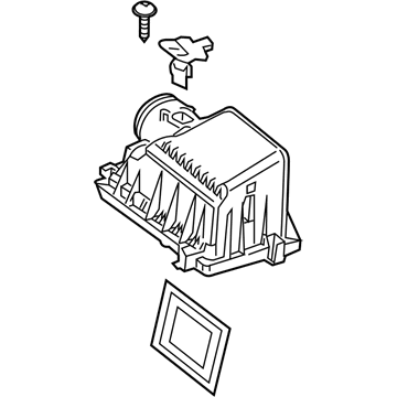 17705-F2010 Toyota Filter Cover, Upper Illustration 1 of 1