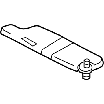 74310-02100-B0 Toyota Sunvisor, Passenger Side Illustration 1 of 1
