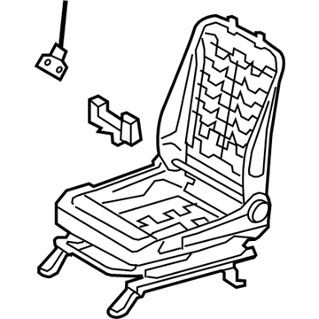 71120-0E180 Toyota Seat Frame, Driver Side Illustration 1 of 1