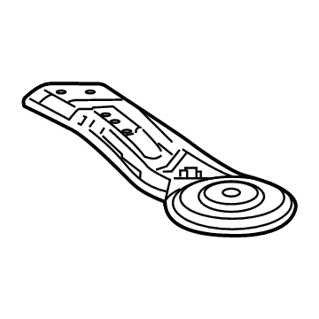52297-06060 Toyota Lower Brace, Rear Passenger Side Illustration 1 of 1