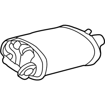 Toyota 17440-0A020 Muffler With Tail Pipe