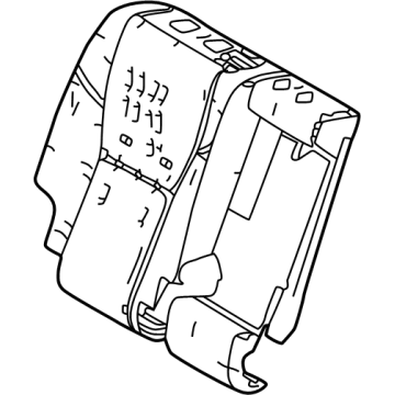 Toyota 71507-60350 Seat Back Pad