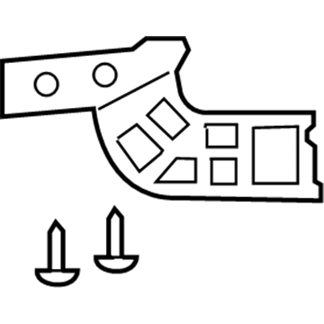 81195-12070 Toyota Repair Bracket, Lower Passenger Side Illustration 1 of 1