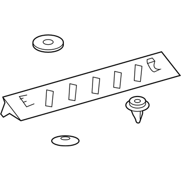 58401-35031-B0 Toyota Rear Trim Panel Illustration 1 of 1