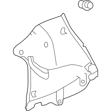 Toyota 62471-52430-B0 Upper Quarter Trim