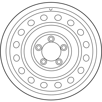 Toyota 42601-0C080 Wheel, Spare
