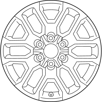 Toyota 4260D-0C030 Wheel, Alloy