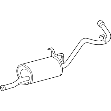 Toyota 17405-07010 Muffler & Pipe