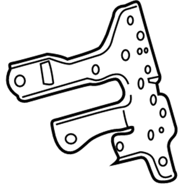 86212-02191 Toyota AM/FM Cd Mount Bracket, Driver Side Illustration 1 of 1