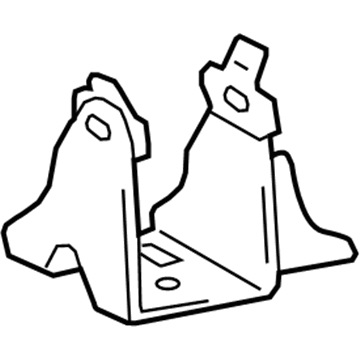 12325-0T370 Toyota Side Mount Bracket, Driver Side Illustration 1 of 1