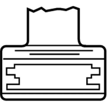 74599-0C010 Toyota Air Bag Label, Driver Side Illustration 1 of 1