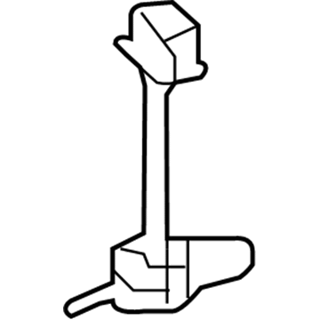 81228-42050 Toyota Fog Lamp Bulb Bracket, Driver Side Illustration 1 of 1