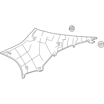 Toyota 62470-AQ010-B0 Upper Quarter Trim