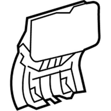 58823-02060 Toyota Rear Cupholder, Center Illustration 1 of 1