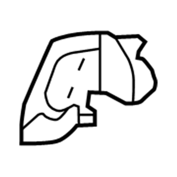 61691-0D020 Toyota Reinforcement Bracket, Passenger Side Illustration 1 of 1