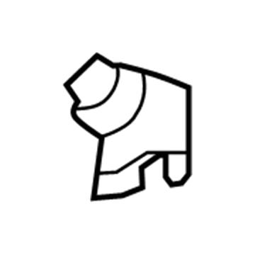 61768-52200 Toyota Reinforcement Bracket, Inner Rear Passenger Side Illustration 1 of 1