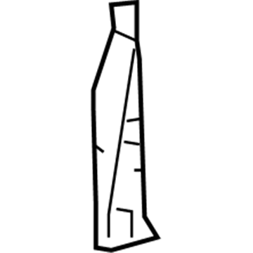 61641-52100 Toyota Inner Wheelhouse Gusset, Front Passenger Side Illustration 1 of 1