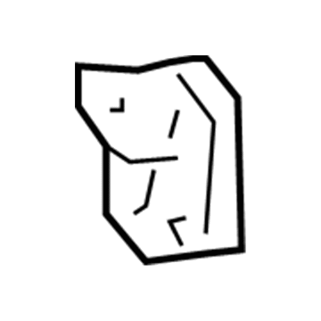 61635-52110 Toyota Outer Wheelhouse Extension, Passenger Side Illustration 1 of 1