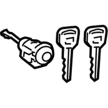 Toyota 69052-AC010 Cylinder & Keys