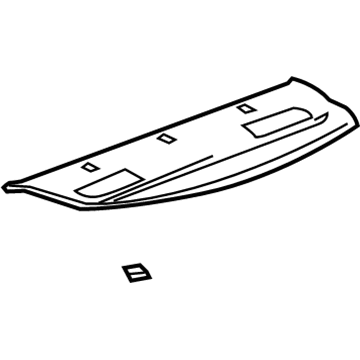 64330-AA160-B1 Toyota Package Tray Trim, Rear Illustration 1 of 1