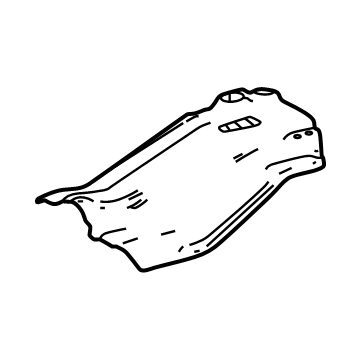 Toyota 58321-60110 Insulator, Rear Floor 58321-60110 Toyota Insulator, Rear Floor Illustration 1 of 1