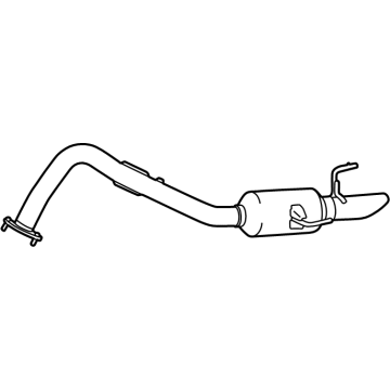 Toyota 17430-25460 Pipe Assembly, Exhaust Tail 17430-25460 Toyota Pipe Assembly, Exhaust Tail Illustration 1 of 1