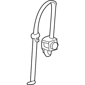 Toyota 73360-08051-E2 Belt & Retractor