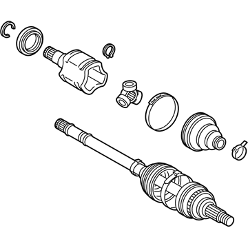 42340-48110 Toyota Axle Assembly, Rear Illustration 1 of 1