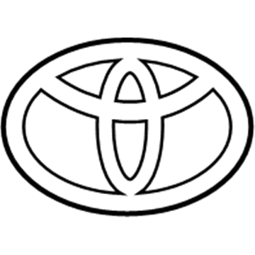 75431-0D120 Toyota Emblem, Rear Illustration 1 of 1