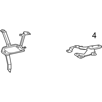 17314-0F010 Toyota Air Pump Bracket, Driver Side Illustration 1 of 1