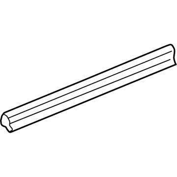 75720-0C010 Toyota Belt Weatherstrip, Driver Side Illustration 1 of 1