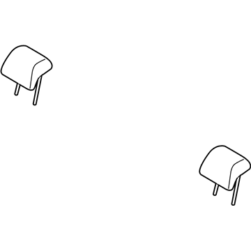 71940-WB007 Toyota Headrest, Outer, Black, Rear Illustration 1 of 1