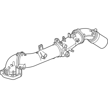 17360-25030 Toyota Intercooler Hose Illustration 1 of 1