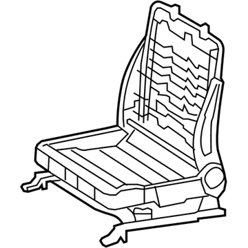 71120-52200 Toyota Frame Assembly, Driver Side Illustration 1 of 1
