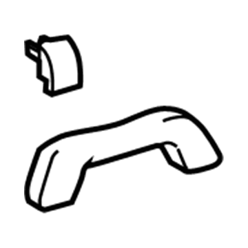 74610-02071-B0 Toyota Grip Handle, Gray, Front Illustration 1 of 1