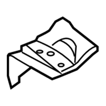 53704-60040 Toyota Front Extension, Driver Side Illustration 1 of 1