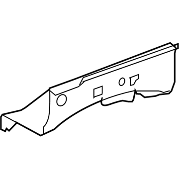53712-60A60 Toyota Apron Panel, Front Driver Side Illustration 1 of 1