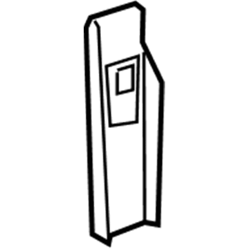 73024-30010-B2 Toyota Anchor Plate, Gray, Driver Side Illustration 1 of 1