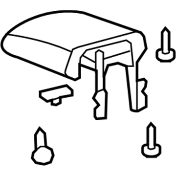 58905-52011-B0 Toyota Lid Assembly, Gray Illustration 1 of 1